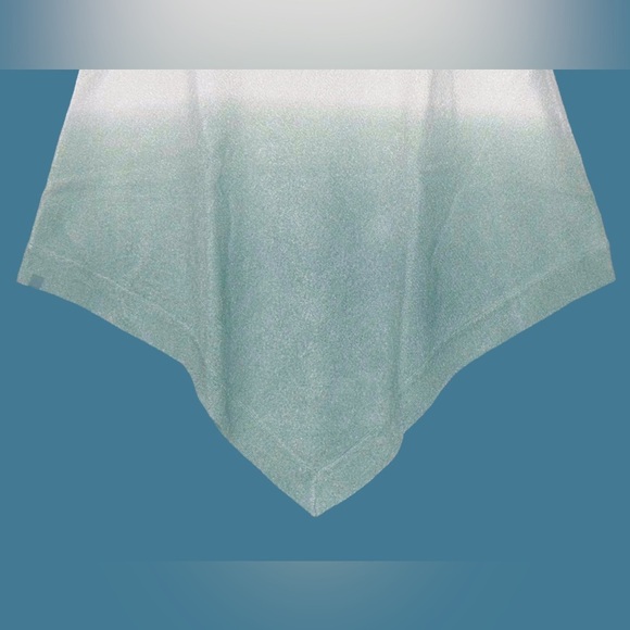 NWT Barefoot Dreams CozyChic Ultra Lite® Ocean Breeze Poncho Ombré Waterfall, OS - Picture 6 of 13